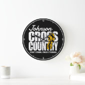 Grande Horloge Ronde Joueur d'équipe d'exécution d'AJOUT TEXTE inter-pa (Maison)