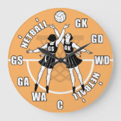 Grande Horloge Ronde Joueuses de netball, Netball (Recto)