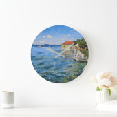 Grande Horloge Ronde Journée ensoleillée sur le lac de Constance (sud d (Maison)