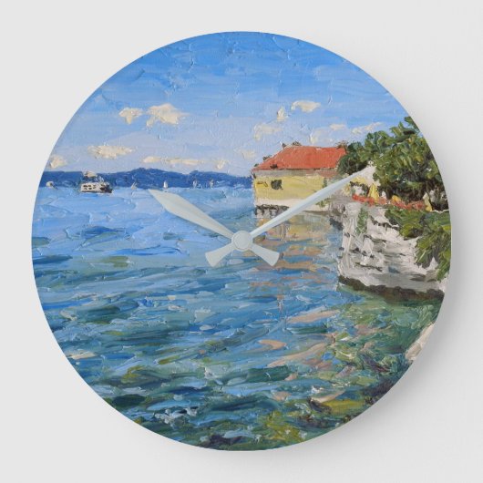 Grande Horloge Ronde Journée ensoleillée sur le lac de Constance (sud d (Recto)