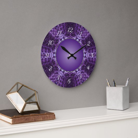Grande Horloge Ronde Joyau de Couronne pourpre (Bureau)