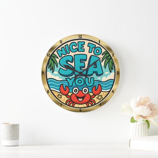 Grande Horloge Ronde Joyeuse mer de crabe (Maison)