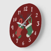 Grande Horloge Ronde Joyeuses fêtes (Angle)