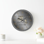 Grande Horloge Ronde Joyeux anniversaire (Maison)