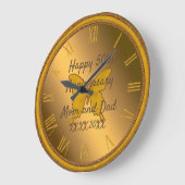 Grande Horloge Ronde Joyeux anniversaire (Angle)