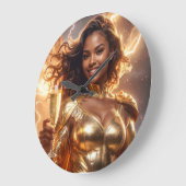 Grande Horloge Ronde Joyeux anniversaire (Angle)