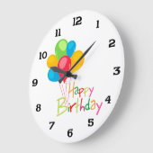 Grande Horloge Ronde Joyeux anniversaire (Angle)