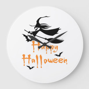 Grande Horloge Ronde Joyeux Halloween