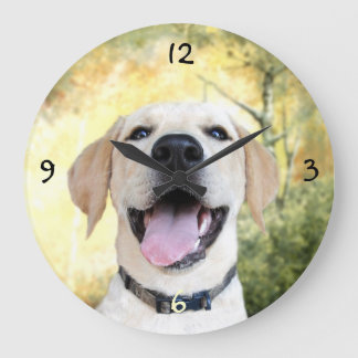 Grande Horloge Ronde Joyeux Laboratoire Jaune
