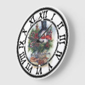 Grande Horloge Ronde Joyeux Noël (Angle)