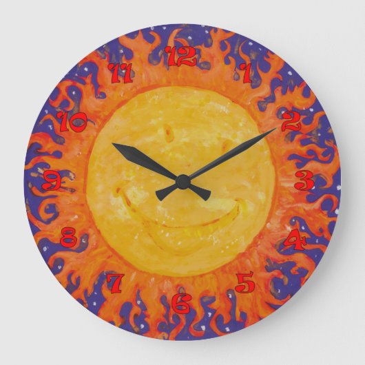 Grande Horloge Ronde Joyeux soleil (Recto)