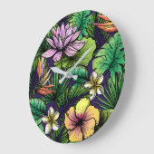 Grande Horloge Ronde Jungle (Angle)