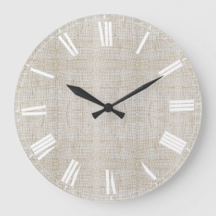 Grande Horloge Ronde jute naturel