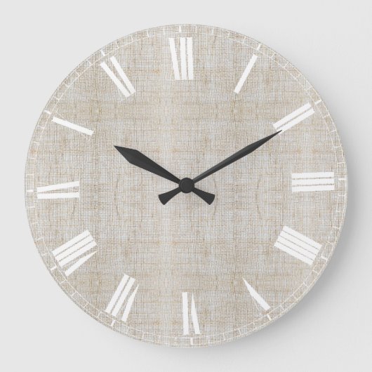 Grande Horloge Ronde jute naturel (Recto)