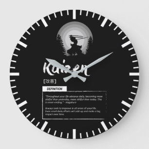 Grande Horloge Ronde Kaizen - Le concept japonais du succès