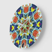 Grande Horloge Ronde Kaléidoscope (Angle)
