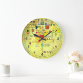 Grande Horloge Ronde Kandinsky - Accent Doux (Maison)