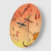 Grande Horloge Ronde Kandinsky - Attachement léger (Angle)