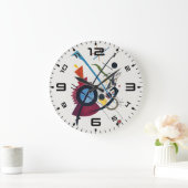 Grande Horloge Ronde Kandinsky Blue Bauhaus Art Wall Clock (Maison)