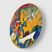 Grande Horloge Ronde Kandinsky : Improvisation 3, peinture de paysage (Angle)