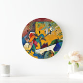 Grande Horloge Ronde Kandinsky : Improvisation 3, peinture de paysage (Maison)