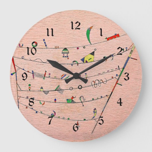 Grande Horloge Ronde Kandinsky - Petits Accents  (Recto)
