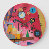 Grande Horloge Ronde Kandinsky - Rouge lourd (Recto)