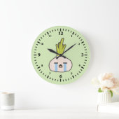 Grande Horloge Ronde Kawaii Onion (Maison)