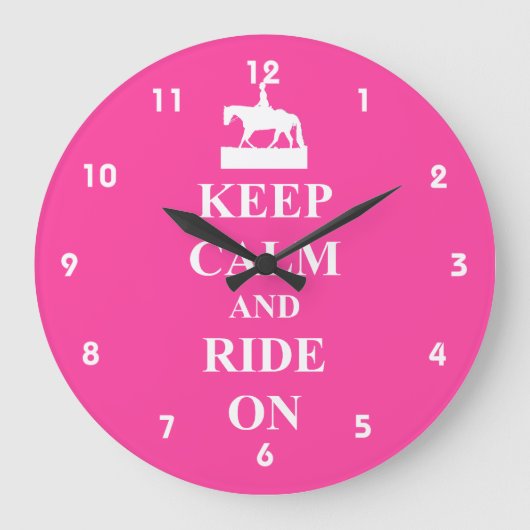 Grande Horloge Ronde Keep calm and ride (Recto)