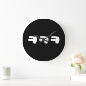 Grande Horloge Ronde KEKEKEKE ㅋ ㅋ ㅋ coréen Slang (Maison)