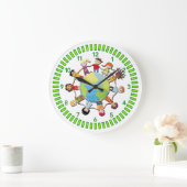 Grande Horloge Ronde Kids Unite pour Peace Clock (Maison)
