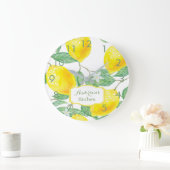 Grande Horloge Ronde Kitchen wall clock lemons name (Maison)