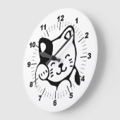 Grande Horloge Ronde Kitty (Angle)