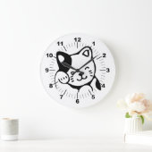Grande Horloge Ronde Kitty (Maison)
