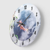 Grande Horloge Ronde Koi dans l'eau de Swirling (Angle)