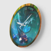 Grande Horloge Ronde Koi Fish JOY DE KOI (Angle)