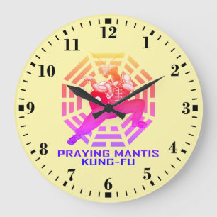 Grande Horloge Ronde Kung-Fu de la mante religieuse
