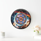 Grande Horloge Ronde Kyron Orbz Kaleid (Maison)