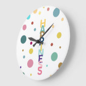 Grande Horloge Ronde La bulle du bonheur (Angle)