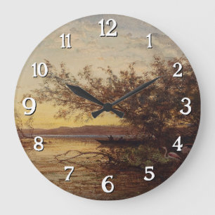 Grande Horloge Ronde La Camargue, Coucher De Soleil - Félix Ziem