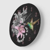 Grande Horloge Ronde La chanson du colibri (Angle)