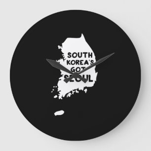 Grande Horloge Ronde La Corée du Sud passée Séoul