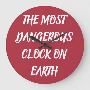 Grande Horloge Ronde LA COUVERTURE LA PLUS DANGEREUSE SUR TERRE Couvert