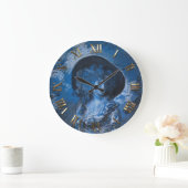 Grande Horloge Ronde La dame à Bleu (Maison)