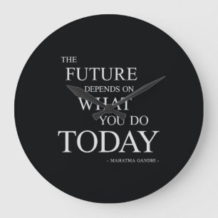 Grande Horloge Ronde La future citation motivationnelle inspirante