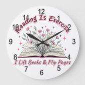 Grande Horloge Ronde La Lecture Est L'Exercice... (Recto)