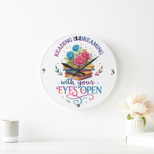 Grande Horloge Ronde La Lecture Rêve... (Maison)