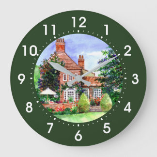 Grande Horloge Ronde La Maison Seigneuriale York Jardin Anglais