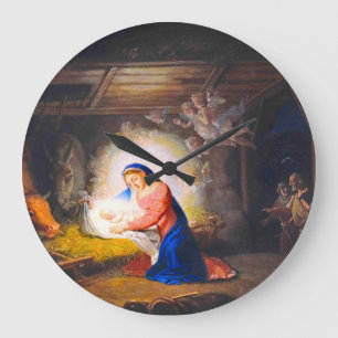 Grande Horloge Ronde La Nativité du Christ