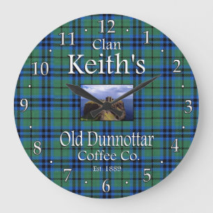 Grande Horloge Ronde La Old Dunnottar Coffee Co. de Clan Keith.